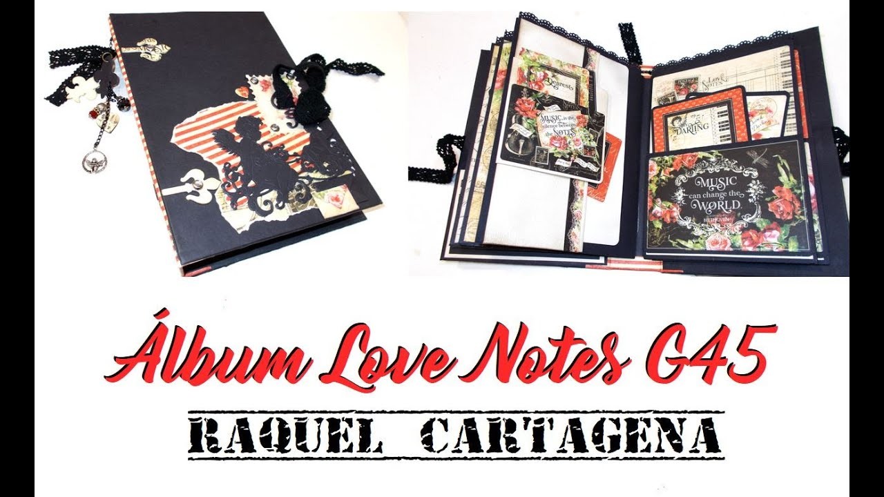 Mini Album GRAPHIC45 Love Notes DIY Tutorial Scrapbooking