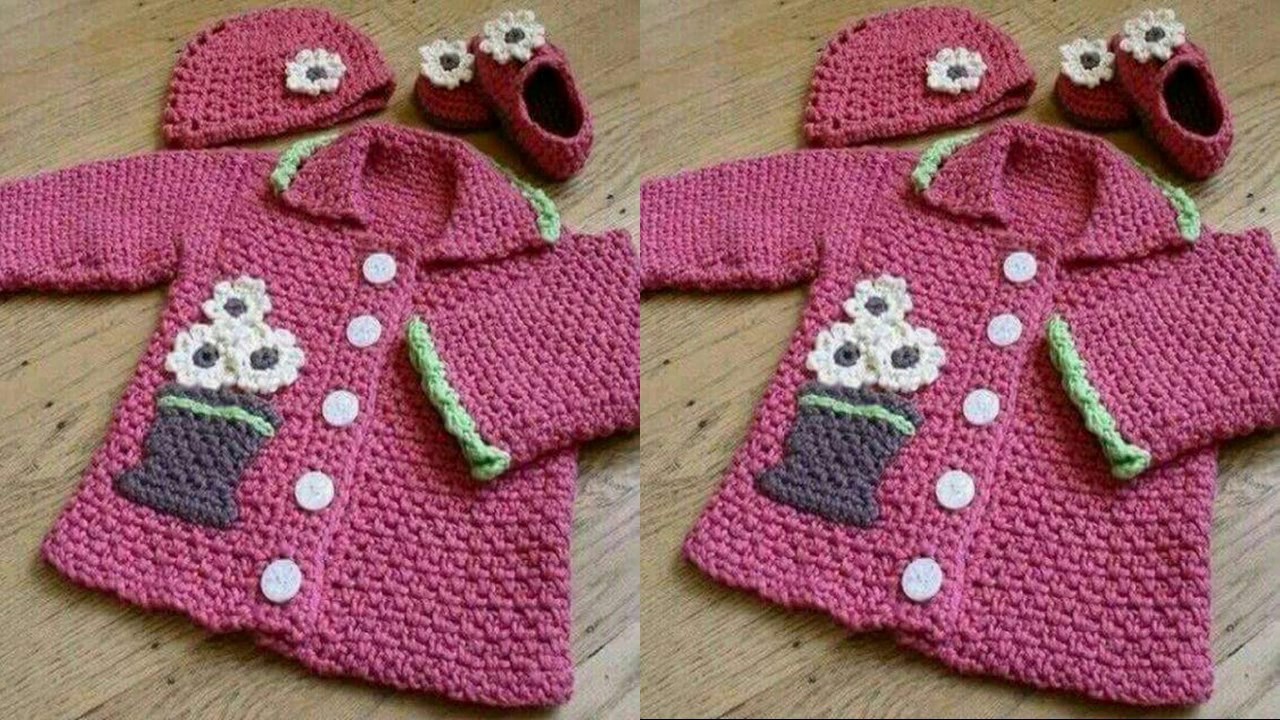 Abrigos y sueter  en crochet para niños y bebes.002