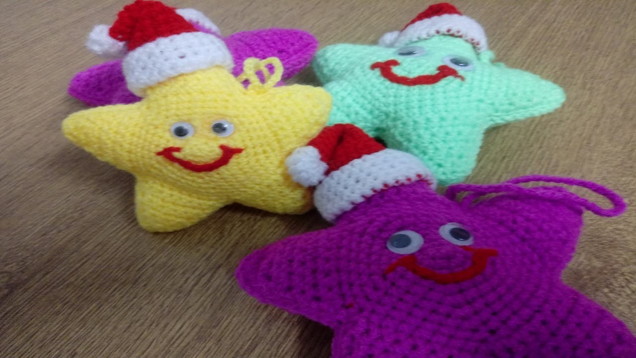AMIGURUMIS ADORNOS - ESTRELLA CROCHET [TUTORIAL CROCHET]