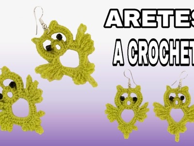 Aretes a Crochet en forma de búho _ diseño 2