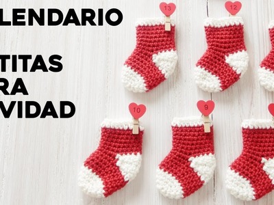 BOTITAS DE NAVIDAD A CROCHET - Idea para Calendario de Adviento | Ahuyama Crochet