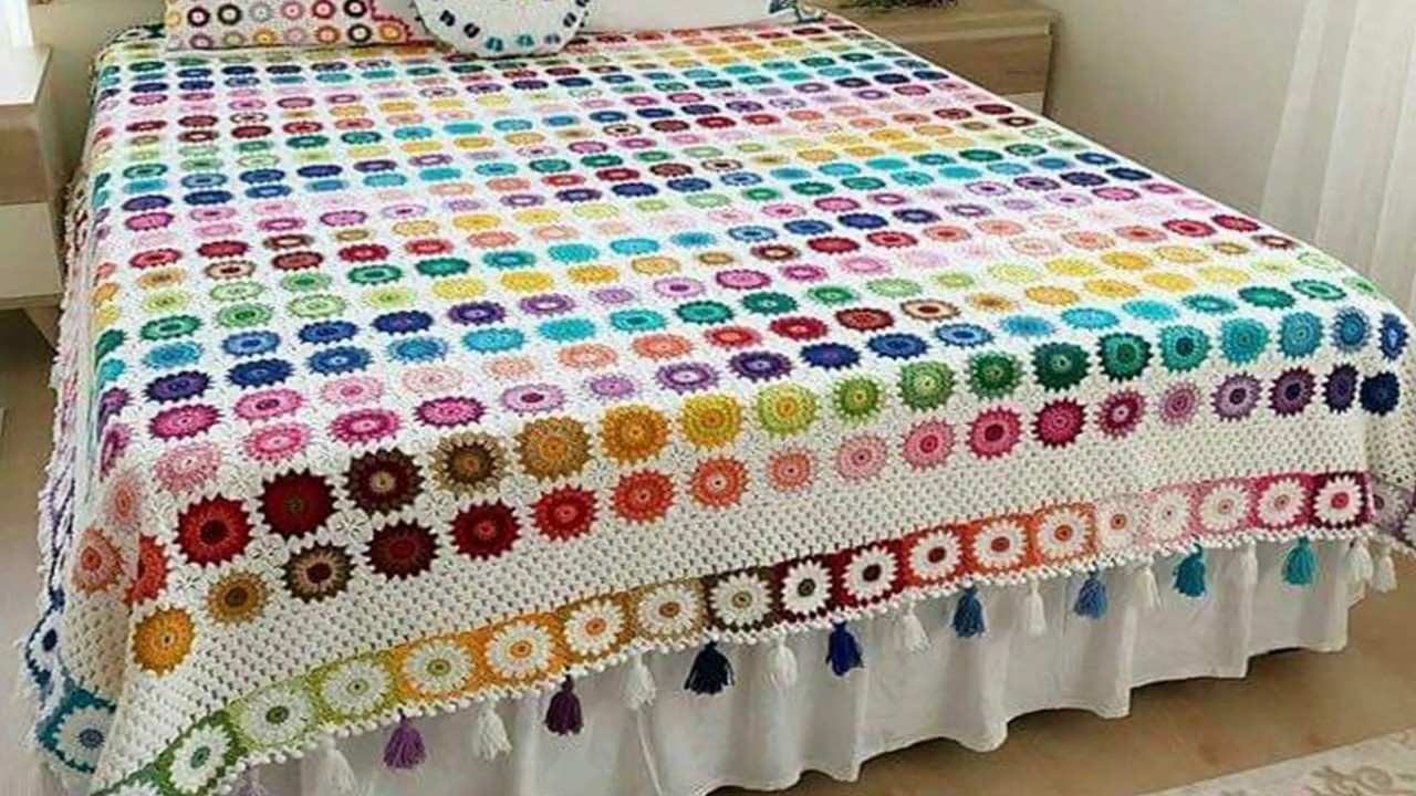 COLCHAS  MODERNAS  TEJIDAS EN CROCHET MODELOS VARIADOS