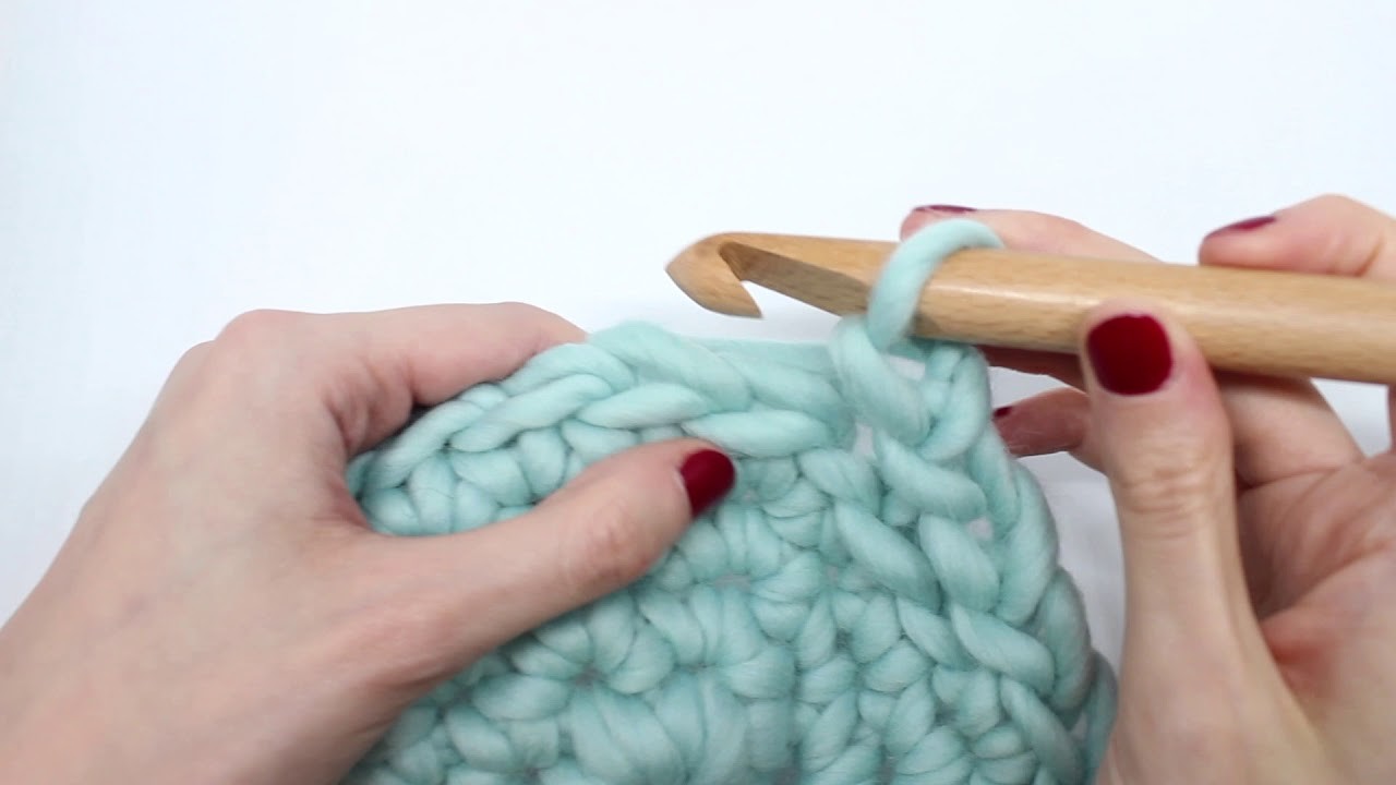 Cómo tejer el punto mimbre inclinado en crochet I