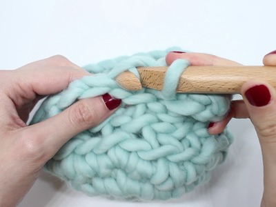 Cómo tejer el punto mimbre inclinado en crochet II