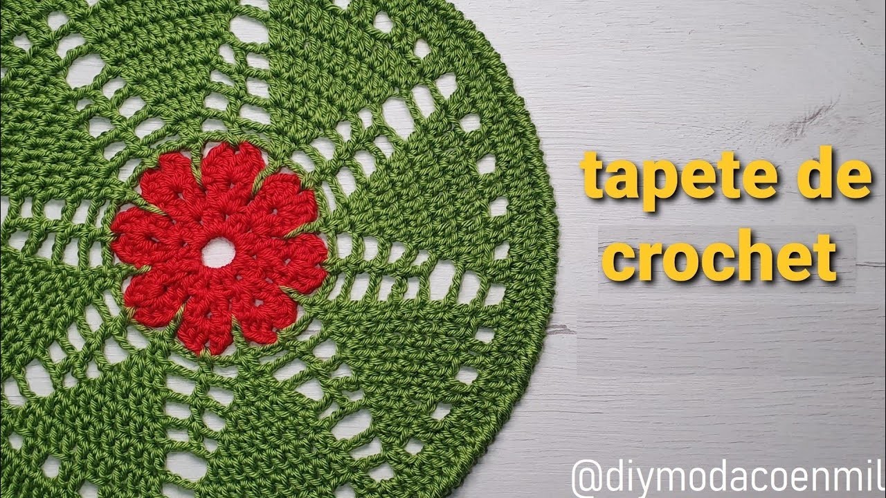 Como tejer Tapete a crochet fácil y rápido paso a paso