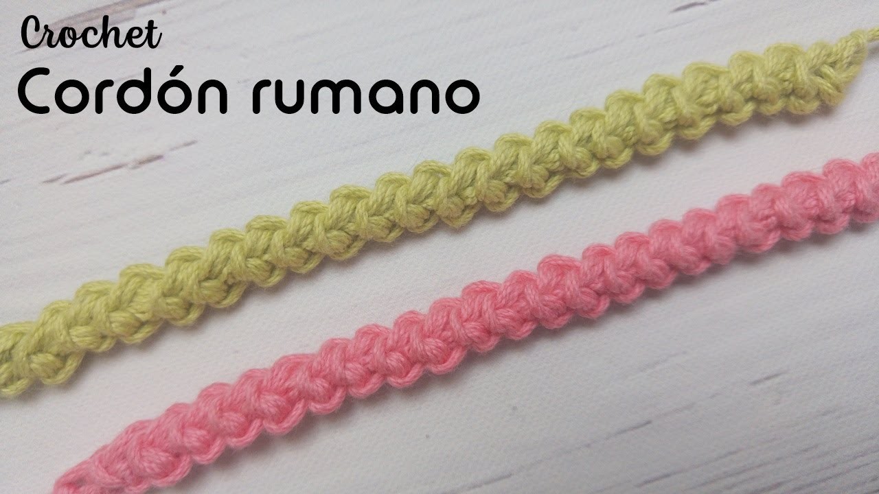 Cordón rumano a crochet