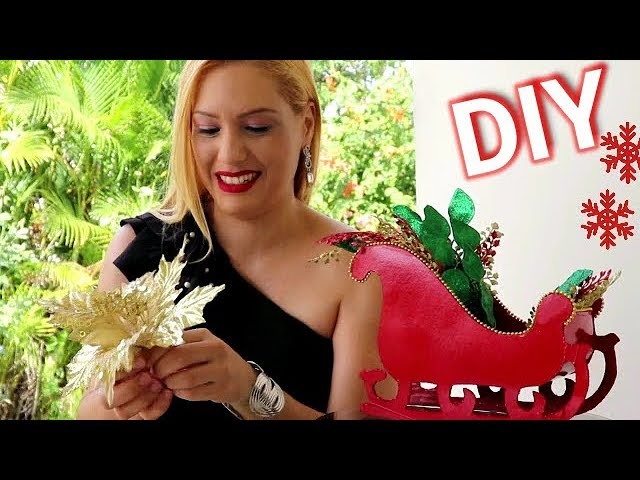 DIY. 2 IDEAS ADORNOS DE NAVIDAD HECHOS DE CARTÓN. TRINEO