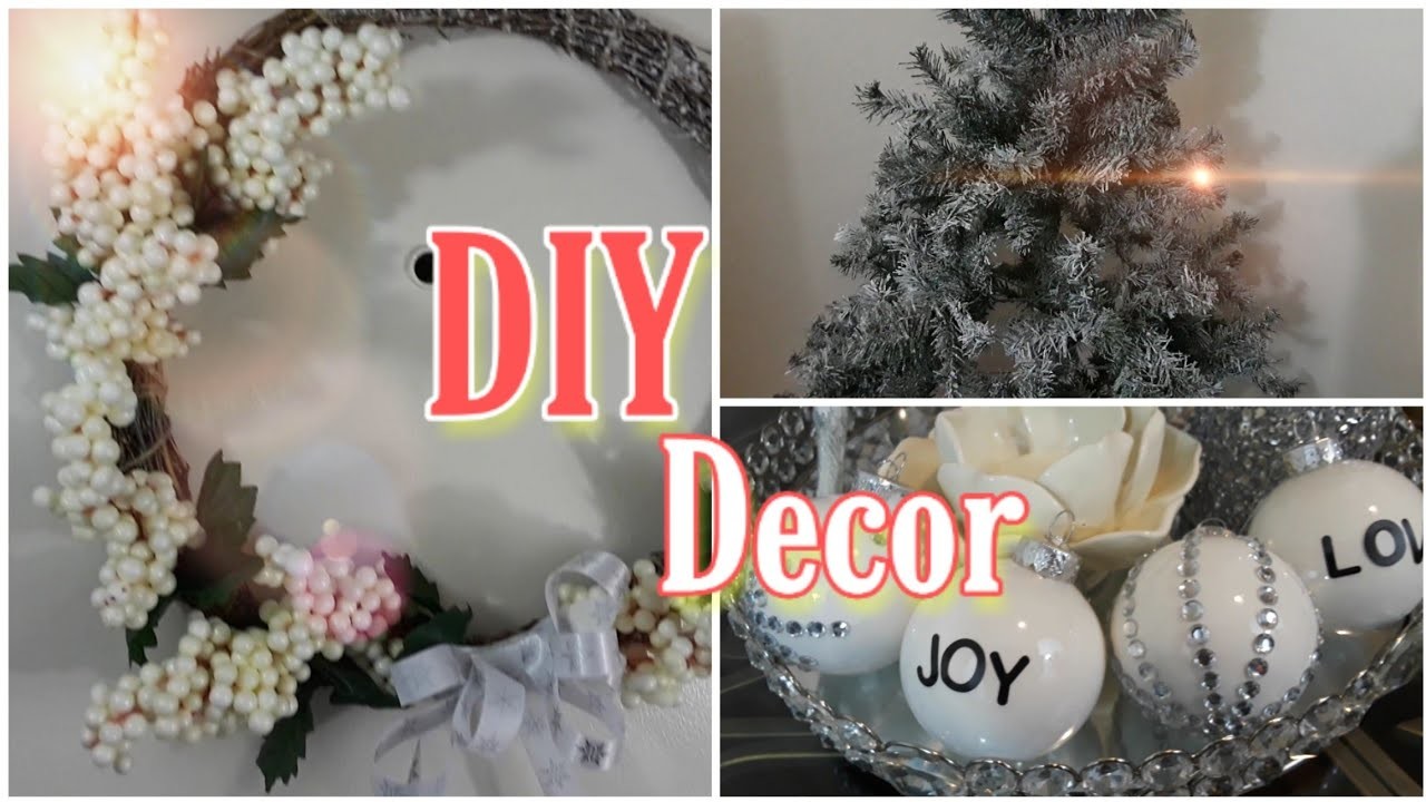 DIY económicos para navidad. esferas navideñas.nevar arbol.Corona.christmas decor.manualidad.dollar