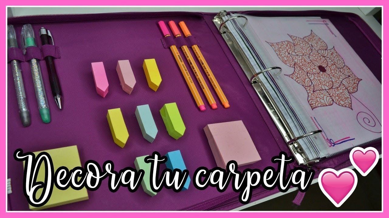 DIY: Organiza y decora tu CARPETA - REGRESO A CLASES! | Priscila