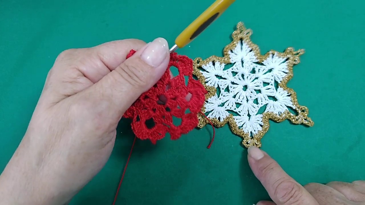 Estrella de Navidad a crochet