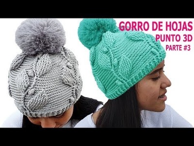 Gorro de Hojas a crochet FACIL [PARTE #3]