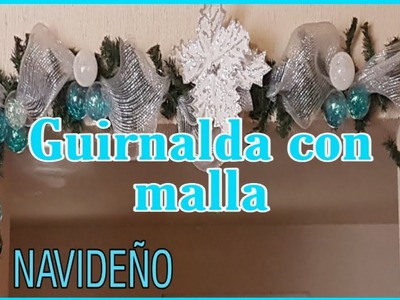 Guirnalda con malla|DIY Navideño