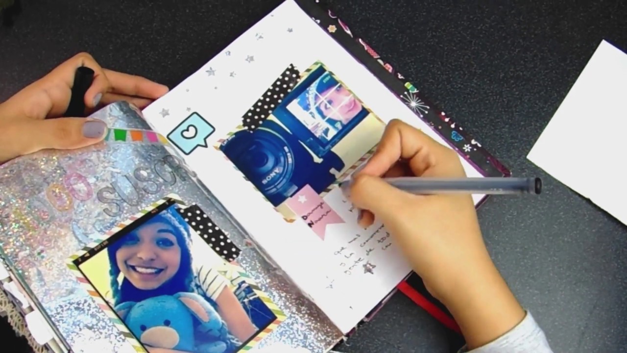 HAZ UNA PAGINA CONMIGO ♥ SMASHBOOK BABY ♥ TUTORIAL SCRAPBOOK