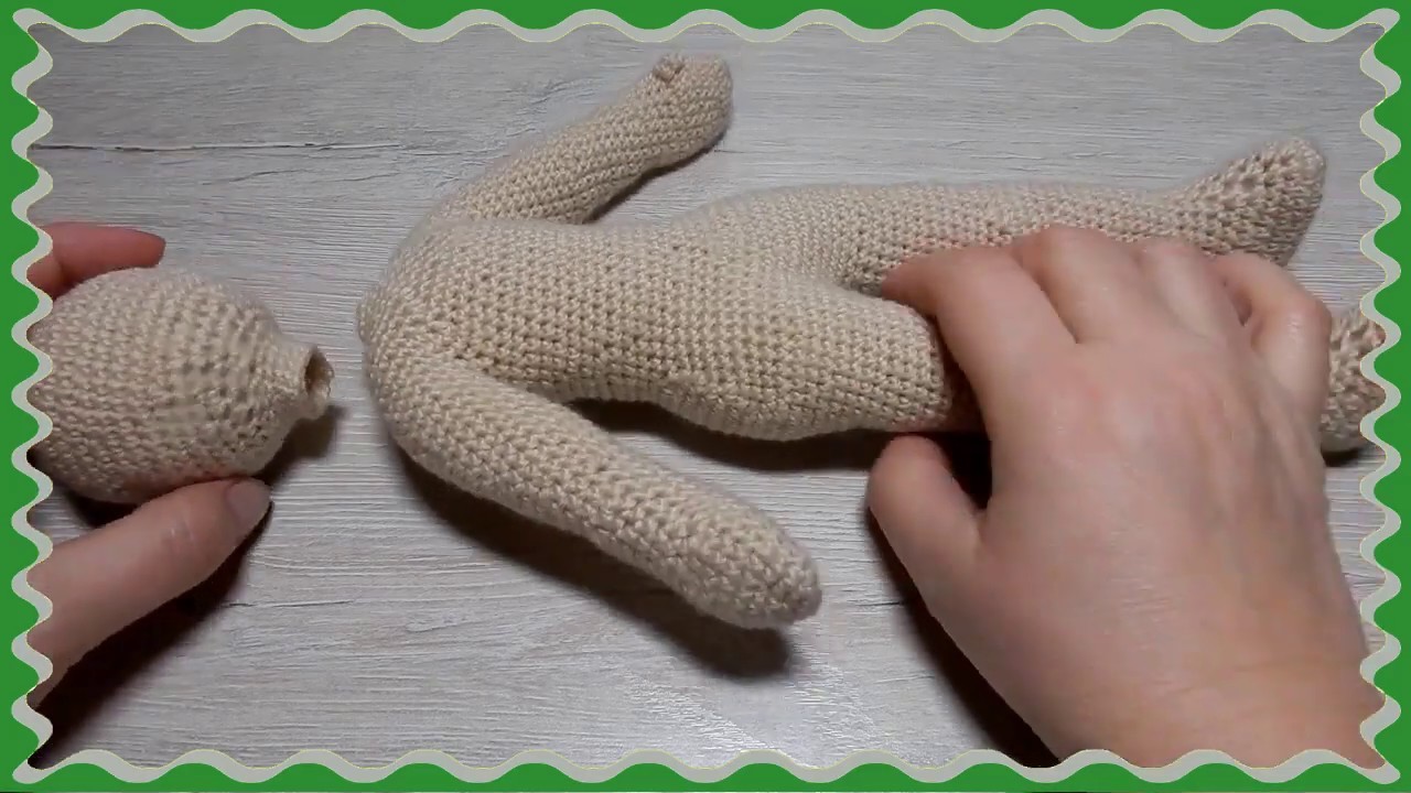 How to crochet a doll amigurumi 2 Cómo tejer una muñeca