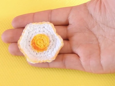 Huevo frito a Crochet