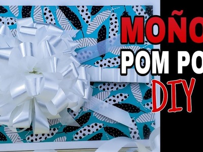 Moños Pom Pom para Regalos Elegantes y Glamorosos | Moños Puffy DIY Super Facil de Elaborar.