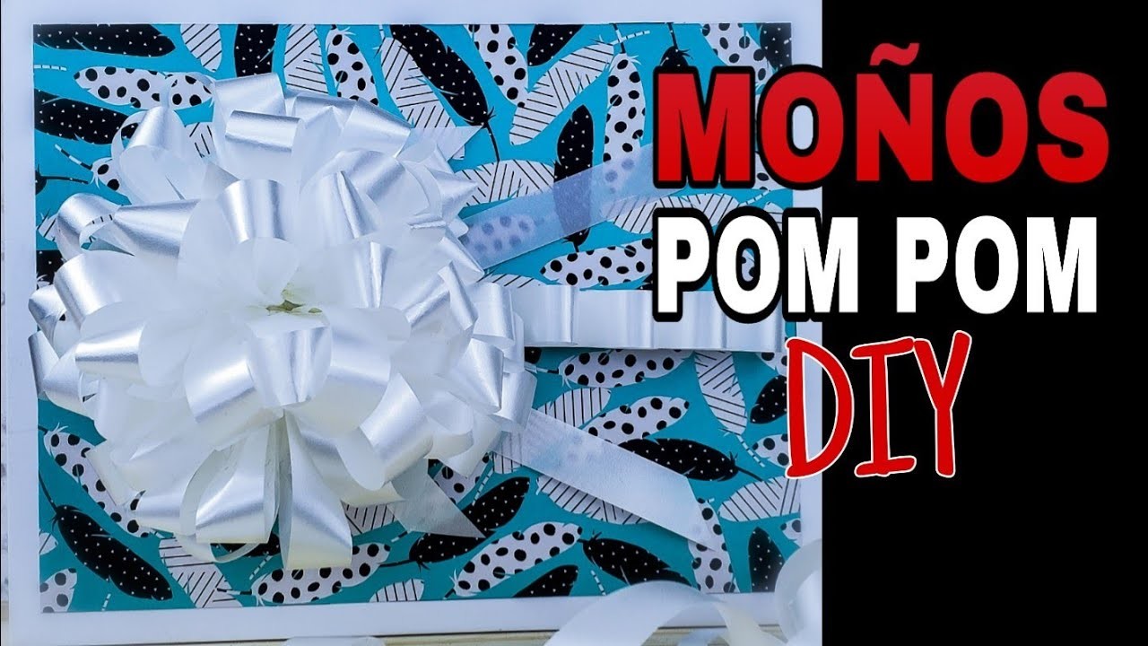 Moños Pom Pom para Regalos Elegantes y Glamorosos | Moños Puffy DIY Super Facil de Elaborar.