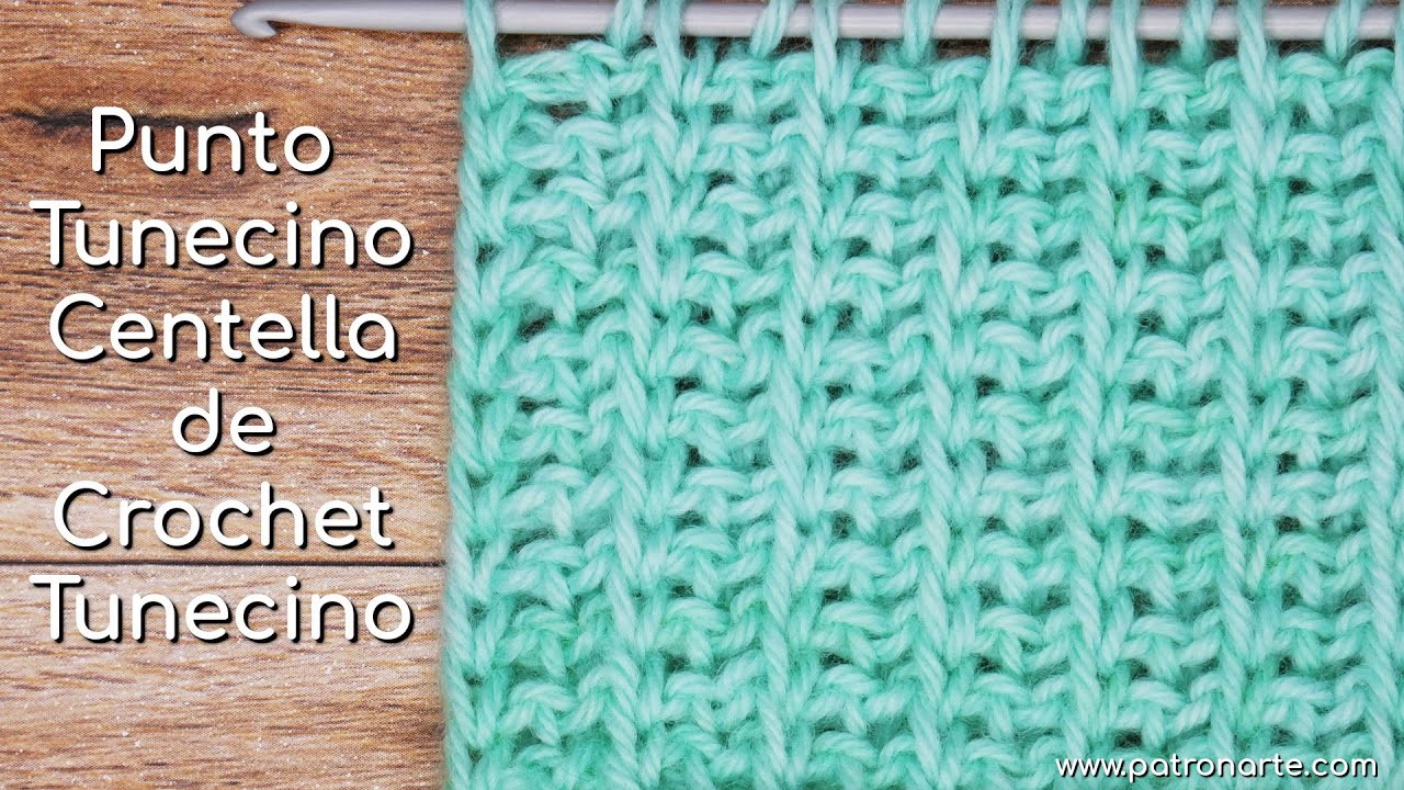 Punto Tunecino Centella de Crochet Tunecino | Aprende Crochet Tunecino Paso a Paso