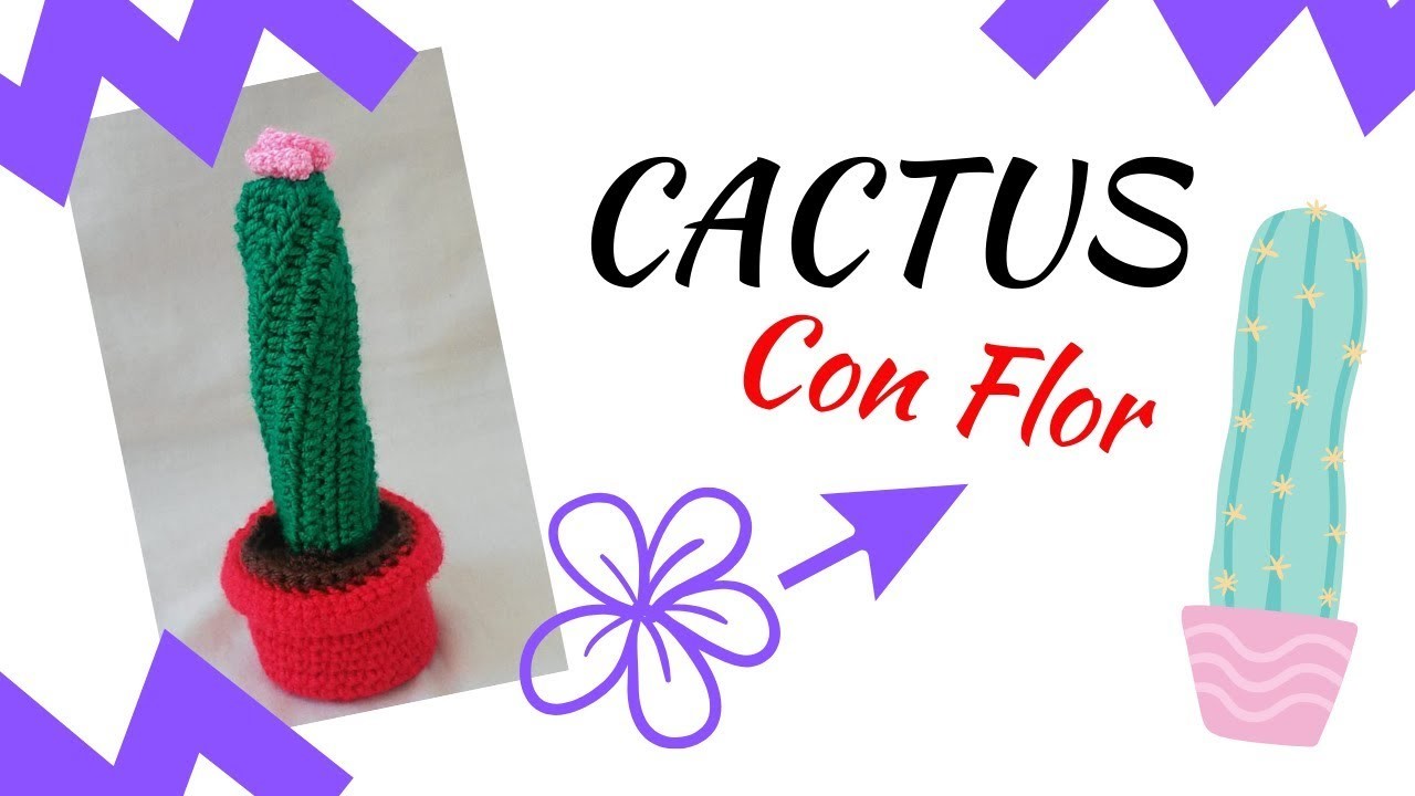 Tutorial Crochet ► Como hacer un Cactus Amigurumi a crochet ❕ YM TEJIDOS