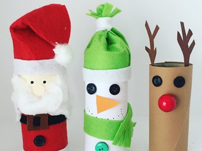 Adornos navideños infantiles con material reciclado || manualidades infantiles