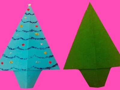 Arbolito de navidad de papel????manualidades para navidad????Christmas tree????crafts for christmas