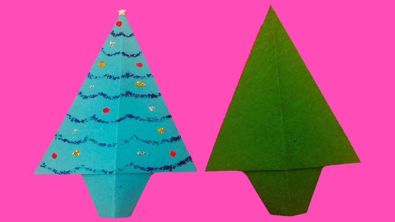 Arbolito de navidad de papel????manualidades para navidad????Christmas tree????crafts for christmas