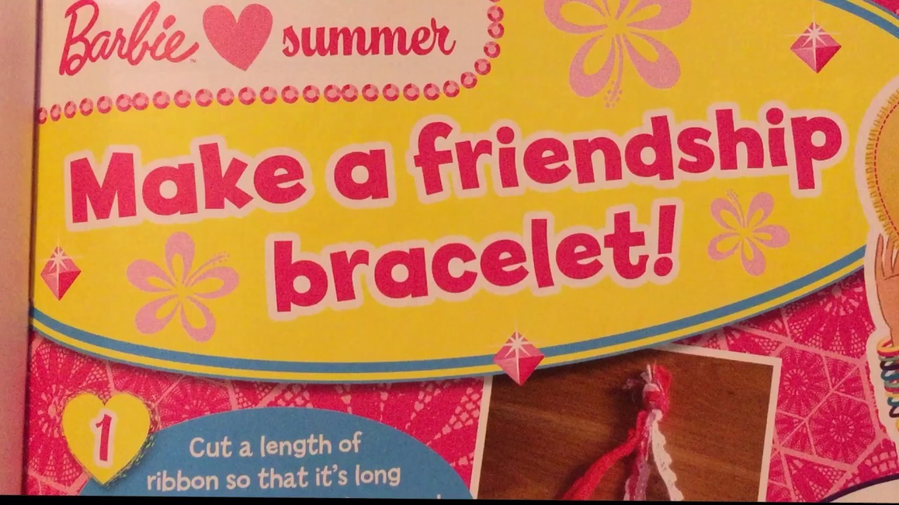 Barbie Make a friendship bracelet ! ???? DIY