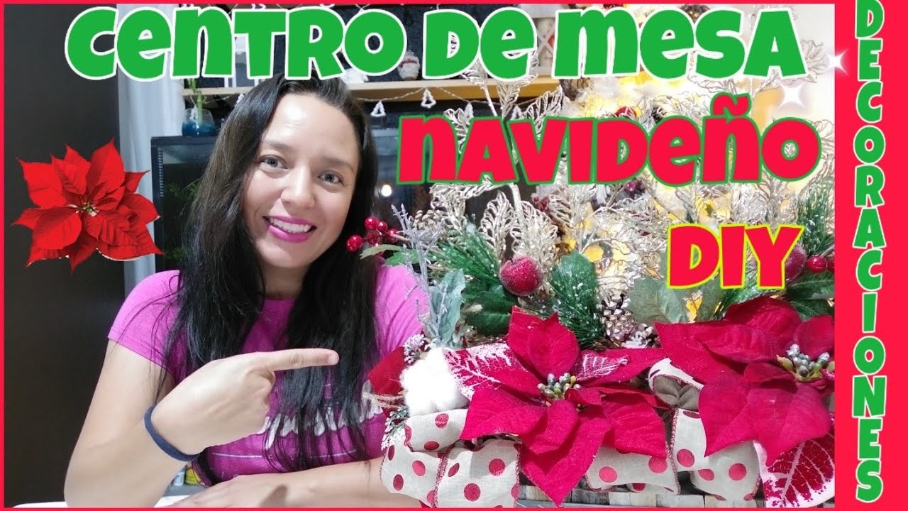 ????CENTRO DE MESA NAVIDEÑO.MANUALIDADES PARA NAVIDAD.DECORACIONES NAVIDEÑAS
