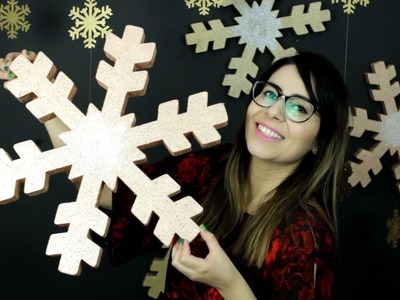 Cómo hacer copos de nieve para decorar en navidad - Decoraciones para navidad facil