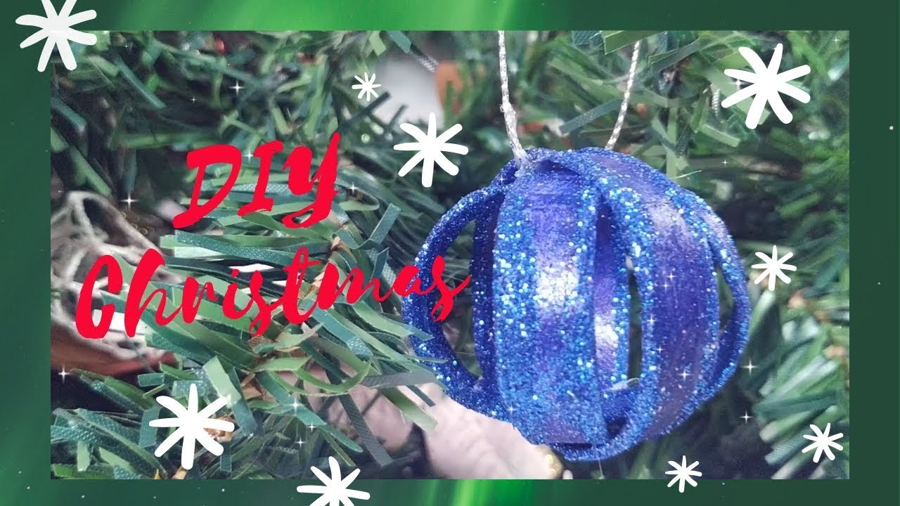 Como hacer esferas de navidad con tubos papel de baño - Manualidades para navidad