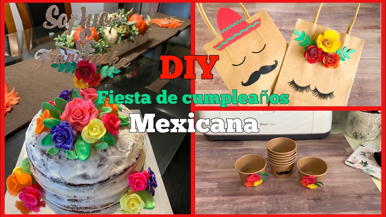 DIY. cake topper y bolsitas para dulces mexicano