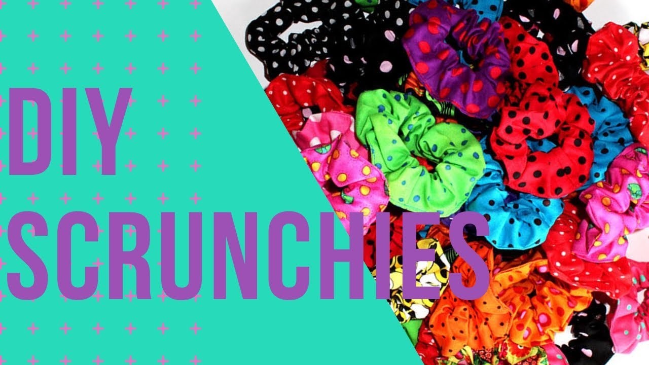 DIY Scruenchies con y sin coser, 3 formas fáciles de hacer liga para el cabello vintage en español