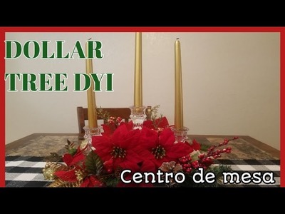 DOLLAR TREE DIY || CENTRO DE MESA NAVIDEÑO FACIL Y ECONOMICO