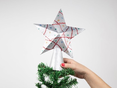 Estrella 3D de navidad de cartón | Manualidades y adornos para navidad