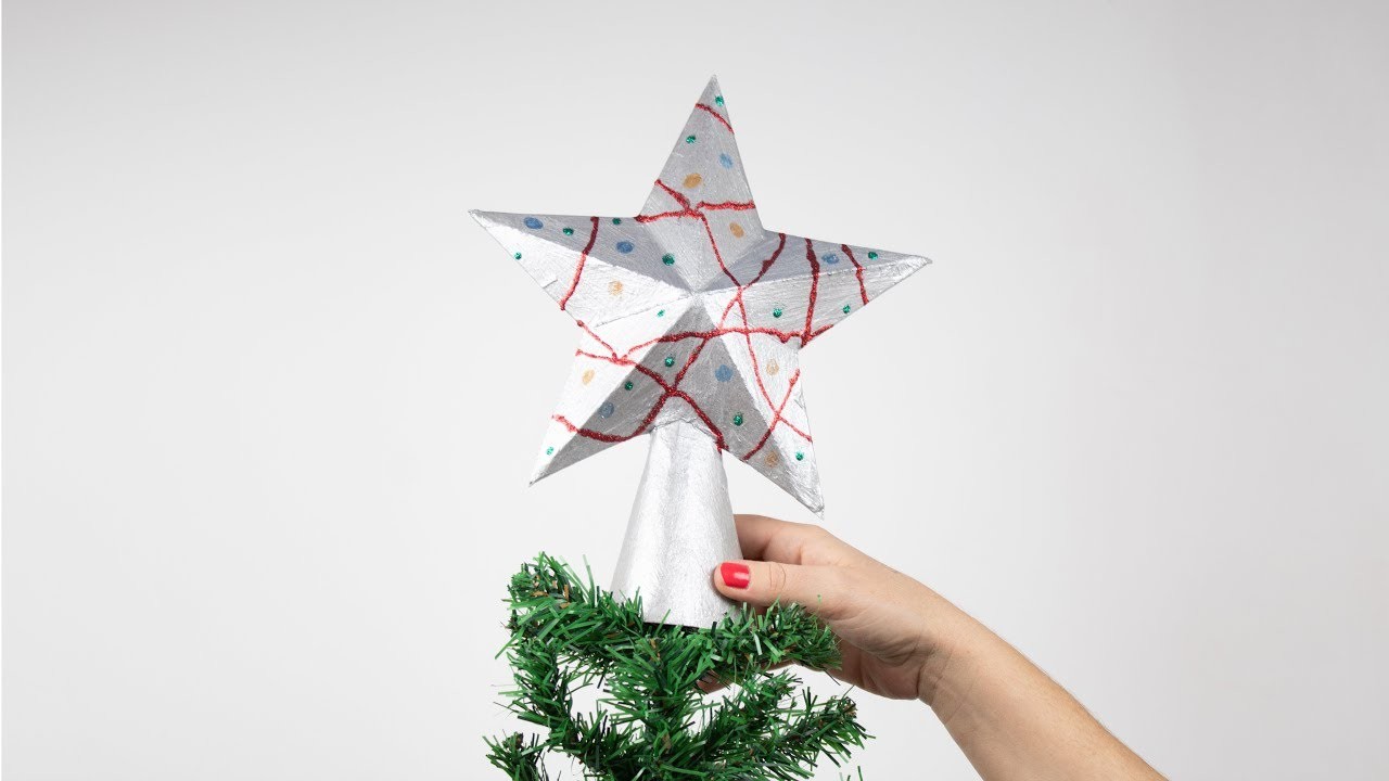 Estrella 3D de navidad de cartón | Manualidades y adornos para navidad