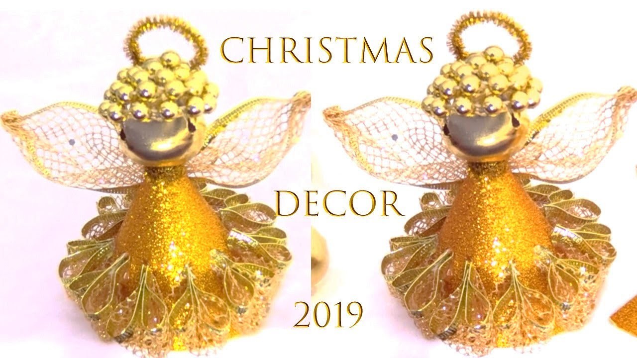 Ideas de Navidad 2019 decoraciones Navideñas angel de Navidad Christmas ideas decor