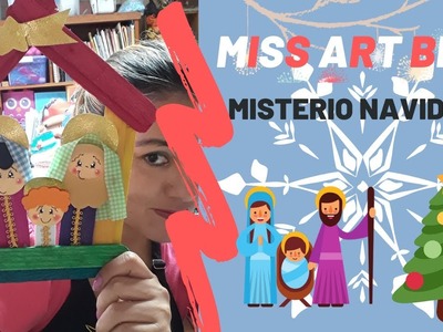 MANUALIDADES NAVIDADENAS -Misterio Navideño nacimiento -DIY (MISS ART BLUE  2019)