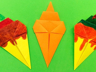 Origami????como hacer helados????figuras de papel????paper figures????ice cream????manualidades????Crafts