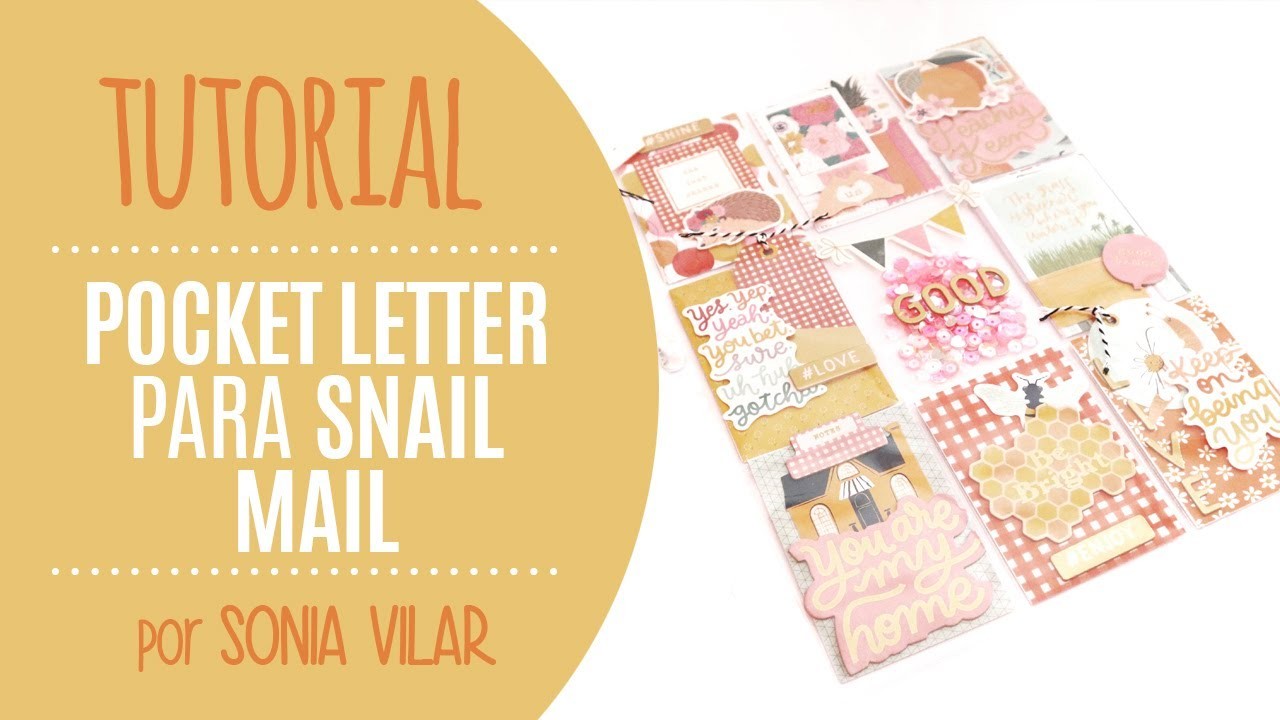 Tutorial: cómo hacer una pocket letter para snail mail - por Sonia Vilar