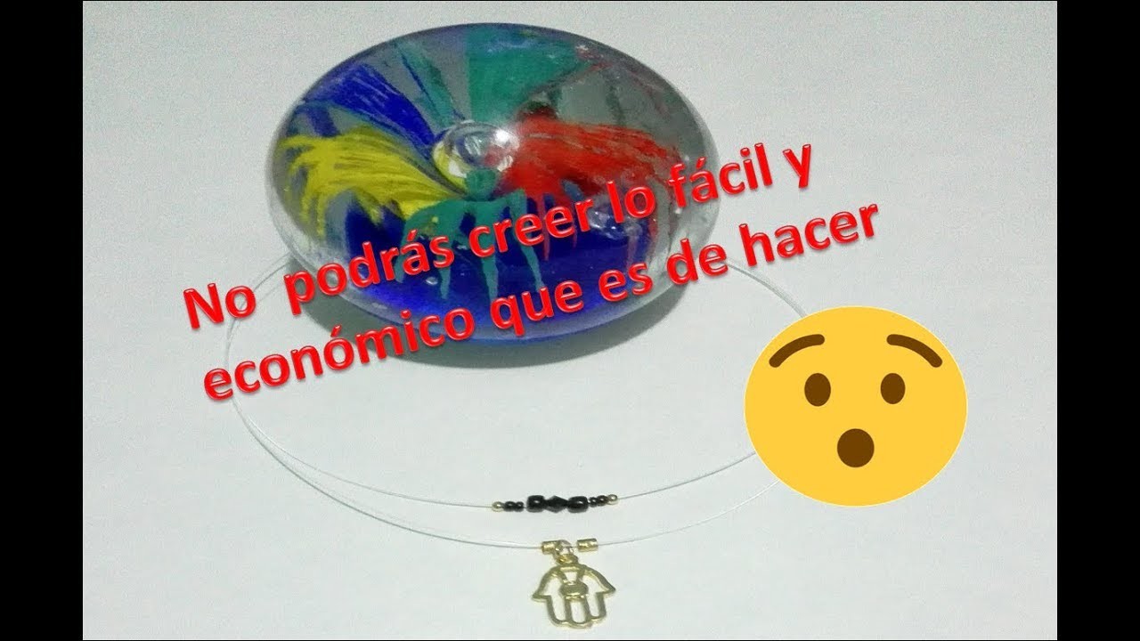 Tutorial- Como hacer un collar de nylon doble. Super facil y economico.