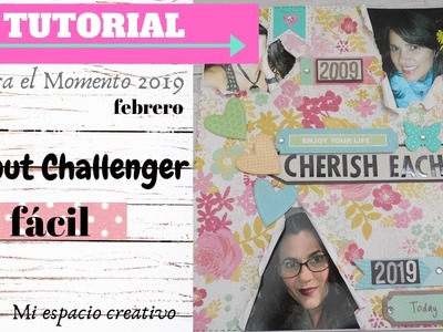 Tutorial Layout SCRAPBOOKING (Challenger) fácil para PRINCIPIANTES