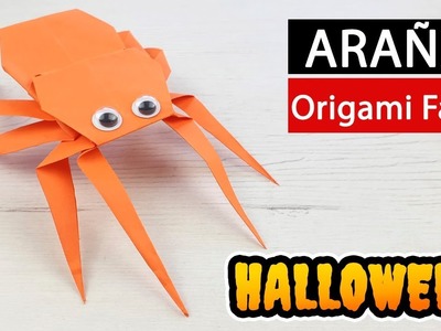 ???? Araña de papel - Origami fácil y rápido para Halloween