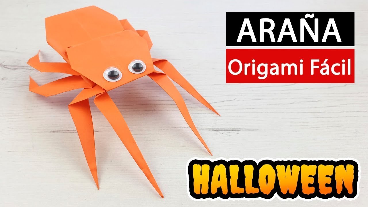 ???? Araña de papel - Origami fácil y rápido para Halloween