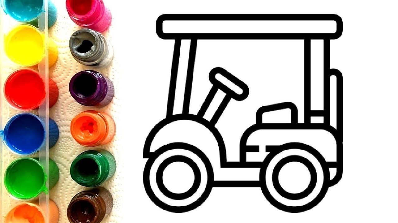 Auto Rickshaw Tuk Tuk Carro | Colorear de Coche para Niños | Pintar Dibujos