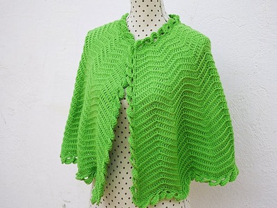 Capa a crochet para mujer Majovel crochet #crochet #ganchillo