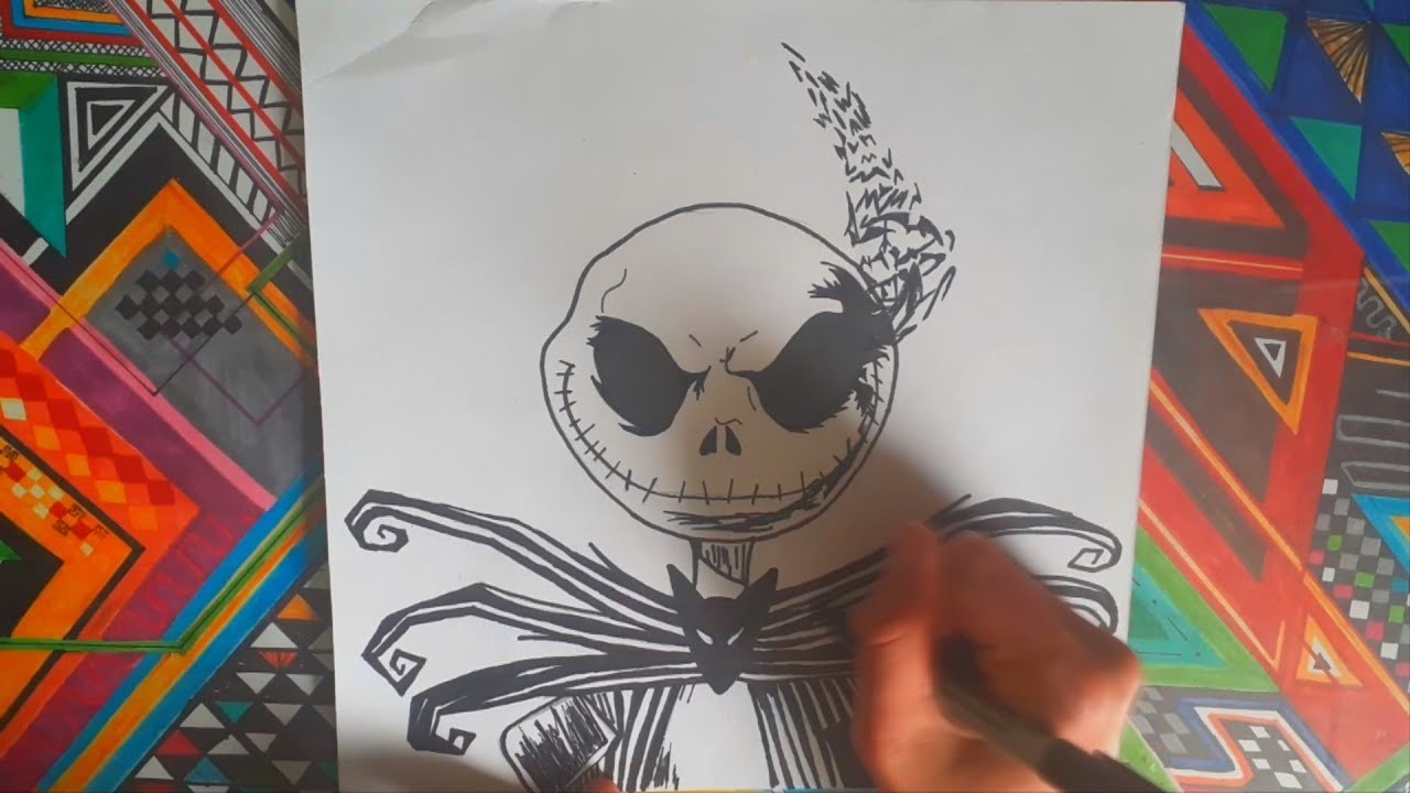 Como Dibujar a Jack Skellington \ How to Draw Jack Skellington \ ESPECIAL HALLOWEEN ????