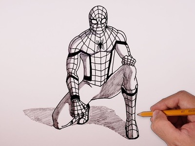 Como Dibujar a Spiderman Paso a Paso - Dibujos para Dibujar - Dibujos Faciles de Spiderman