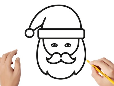 Como dibujar Papá Noel | Dibujos sencillos ????