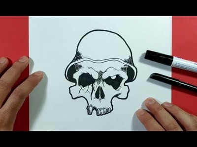 Como dibujar una calavera paso a paso 40 | How to draw a skull 40
