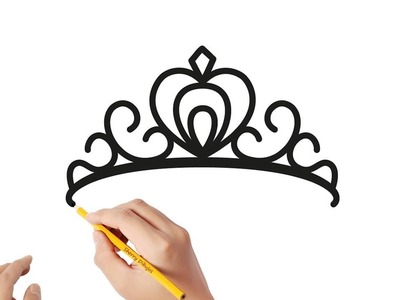Cómo dibujar una corona de princesa | Dibujos sencillos